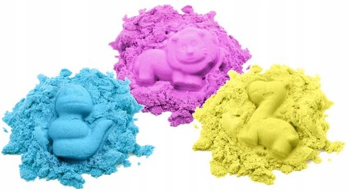 BibiMoon Piasek Kinetyczny 3kg ZESTAW PIASKOWNICA FOREMKI na Arena.pl