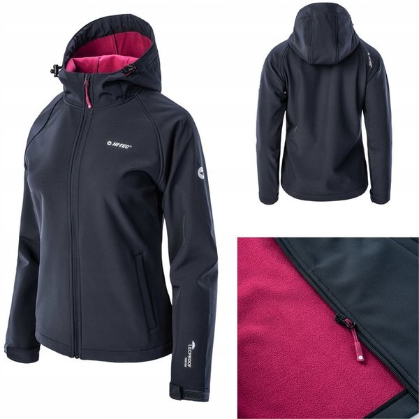 Kurtka damska SOFTSHELL WODOODPORNA Z KAPTUREM L zdjęcie 1