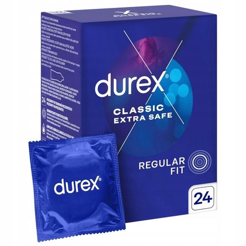 Prezerwatywy Durex EXTRA SAFE pogrubione nawilżane bezpieczne 24 szt. na Arena.pl
