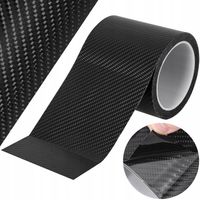 TAŚMA OCHRONNA FOLIA CARBON 5D GRUBA NA PROGI SŁUPKI SAMOPRZYLEPNA 10CM 5M