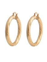 kolczyki, koła, szlifowane w macie, średnie 166