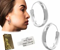 KOLCZYKI SREBRNE KOŁA KÓŁKA SZEROKIE KREOLKI SREBRNE 24 mm SREBRO 925