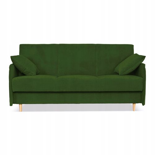 Kanapa sofa Alvo rozkładana wersalka funkcja spania pojemnik Family zielona na Arena.pl