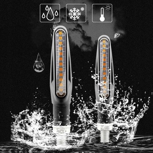 4x PŁYWAJĄCE DYNAMICZNE KIERUNKOWSKAZY MOTOCYKL QUAD SKUTER MOTOR CROSS na Arena.pl