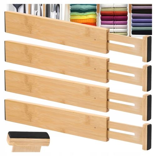 4x ORGANIZER WKŁAD DO SZUFLADY SZUFLAD SZAFY PRZEGRÓDKA SEPARATOR PODZIAŁKA na Arena.pl