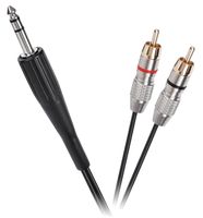 Kabel Jack 6.3 stereo - 2RCA 1.8m