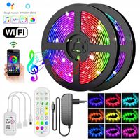 Taśma LED RGB smart wifi+kontroler muzyki 10metrów