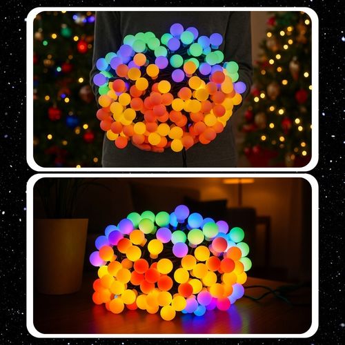 LAMPKI ŚWIĄTECZNE CHOINKOWE KULKI 200LED ZEWNĘTRZNE WEWNĘTRZNE MULTIKOLOR na Arena.pl