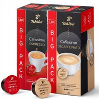 2X Tchibo Cafissimo Espresso Elegant Aroma Kawa 30Kaps /Bezkofeinowa 30Kaps