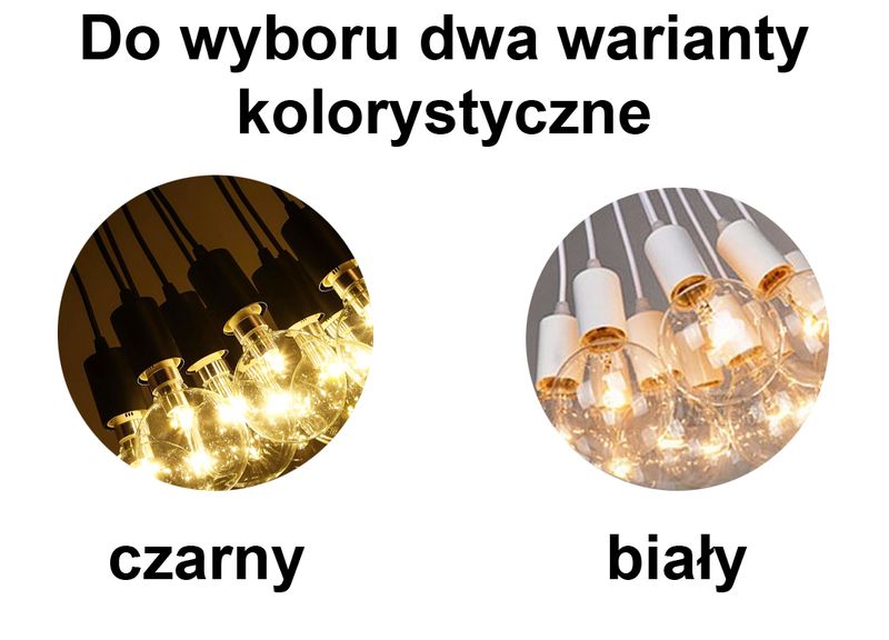 Lampa LOFT PAJĄK EDISON żyrandol NORDIC 6 ramion na Arena.pl