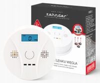 Czujnik czadu tlenku węgla CO Zehnder KMD-1 alarm 85 dB 3 lata