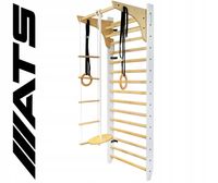 ZESTAW BIAŁA drabinka gimnastyczna do ćwiczeń pokój dziecka DREWNIANA