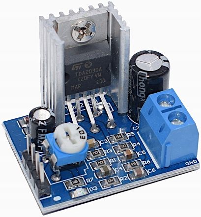 Moduł wzmacniacza audio TDA2030A 18W mono 6V-16V zdjęcie 1