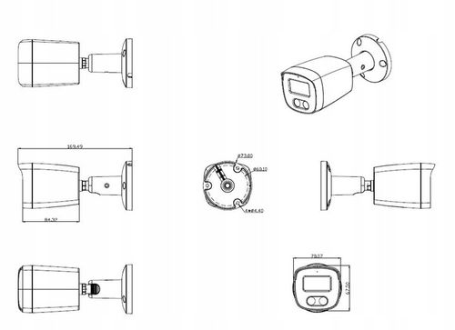Kamera Zewnętrzna IP PoE B5 5MPx 30m IR, 2.8mm + AUDIO IP67 METALOWA na Arena.pl