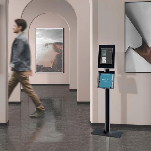 Wolnostojący Ochronny Statyw podstawka obudowa POS na tablet regulowany na Arena.pl