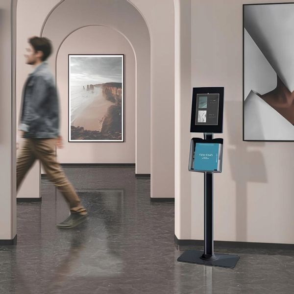 Wolnostojący Ochronny Statyw podstawka obudowa POS na tablet regulowany zdjęcie 4