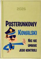 KALENDARZ A5 2026 DZIENNY PLANER Z NADRUKIEM UV DLA POSTERUNKOWEGO + IMIĘ