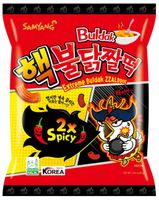 Chrupki Zzaldduk o smaku ostrego kurczaka Buldak 2xSpicy, ostre 80g - Samyang