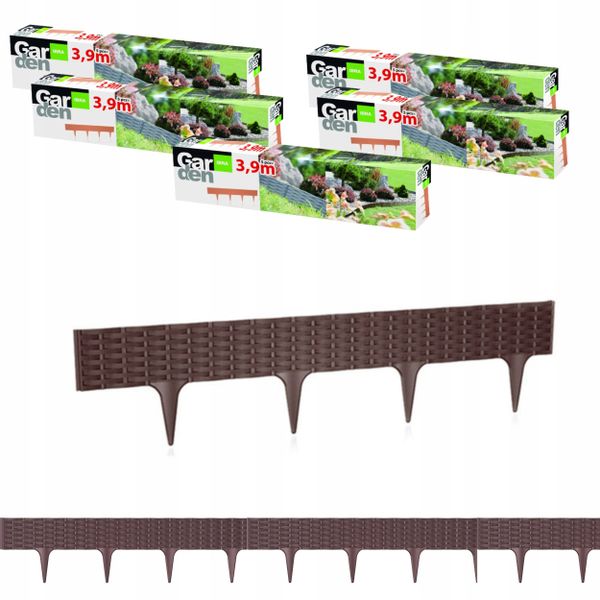 Płotek ogrodowy rattan IBRA Krawężnik 19,5m zdjęcie 1