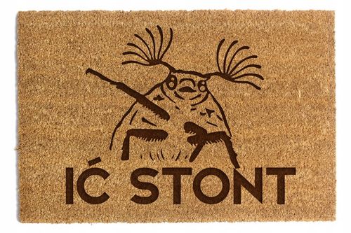 WYCIERACZKA POD DRZWI "IĆ STONT" 40x60cm na Arena.pl