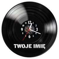 Zegar ścienny z płyty winylowej z imieniem 1906.14