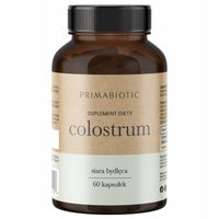 COLOSTRUM PRIMABIOTIC 60 kaps. Naturalne Siara Bydlęca Odporność Bovinum