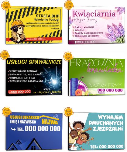 Tabliczka reklamowa szyld dibond 40x30 NADRUK udładanie kostki brukowej na Arena.pl