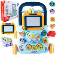 Chodzik Pchacz Znikopis Jeździk Interaktywny Stolik Edukacyjny Niebieski