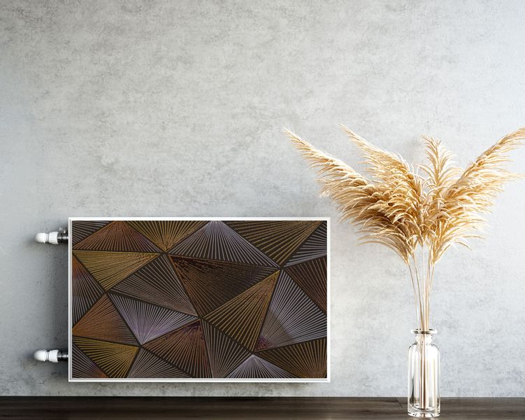 Osłona MAGNETYCZNA Grzejnika Abstrakcja Trójkąty Dekoracja 110cm x 60cm zdjęcie 5