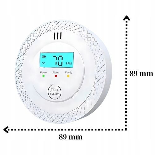 CZUJNIK CZADU GAZU TLENKU WĘGLA CO DETEKTOR LCD ALARM DŹWIĘKOWY I na Arena.pl