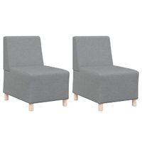 Modułowa sofa bez podłokietników 2 pcs Jasnoszary