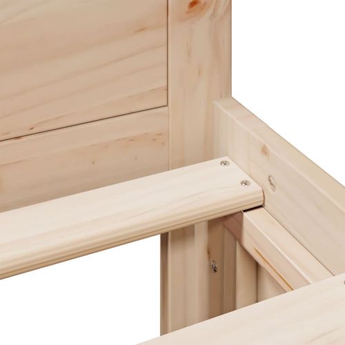 Łóżko bez materaca, z wezgłowiem, 120x190 cm, sosnowe na Arena.pl