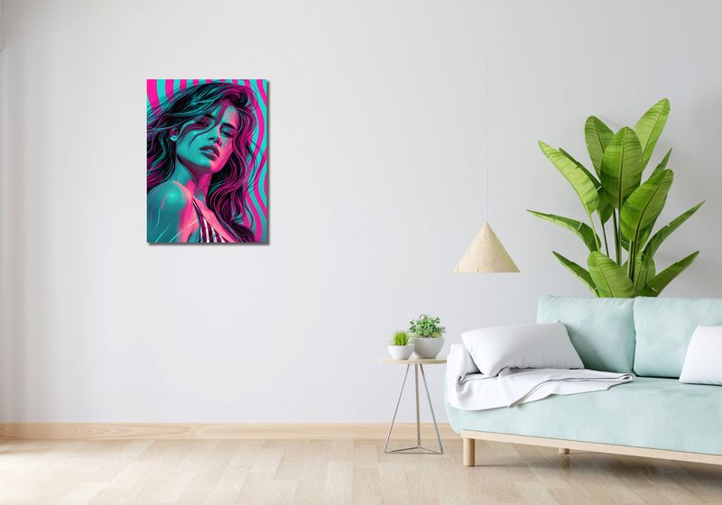 Obraz 50x70cm Neonowy Wzrok zdjęcie 2