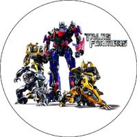 Opłatek na tort Transformers Robot Humanoidalny Samochodowy Urodziny