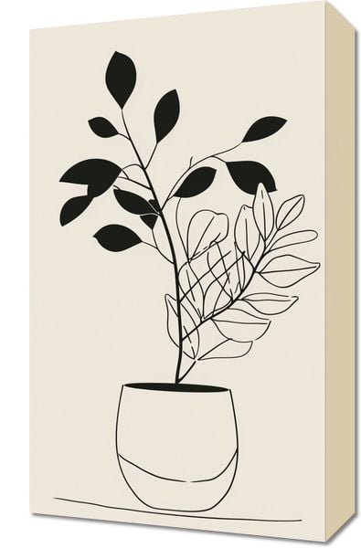 Obraz 30x50cm Prostota Doniczki zdjęcie 1