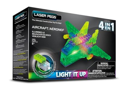 Laser Pegs Świecące Klocki 4W1 Aircraft Samolot Mps100B
