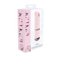 mini wibrator szminkowy loveline luxe silikonowy różowy 10 cm