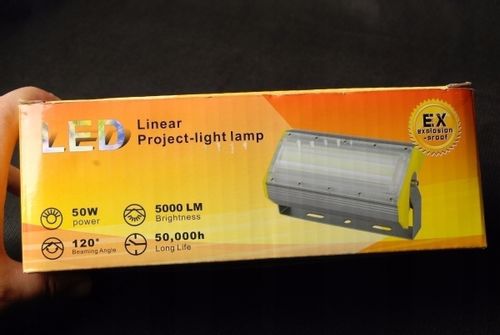 Oświetlacz Halogen Led 50W Liniowy-Zimny - W-Wa na Arena.pl