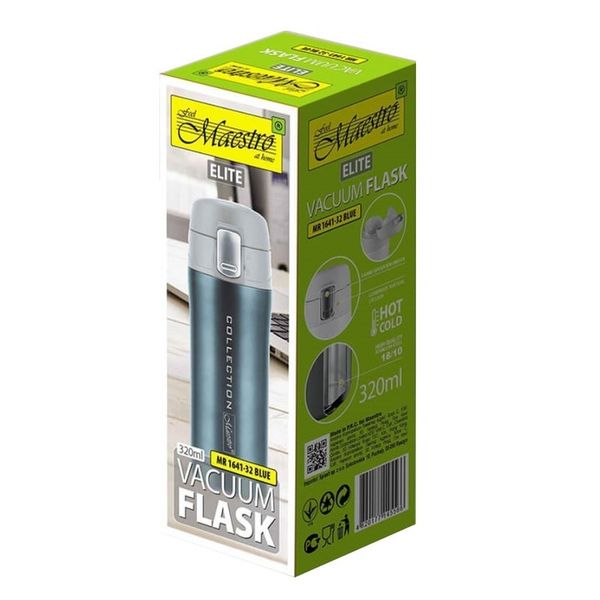 TERMOS KUBEK TERMICZNY BIDON STALOWY 320 ml BLUE zdjęcie 8