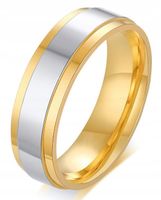 OBRĄCZKA ŚLUBNA Pierścionek STALOWY 5mm 316L r.25