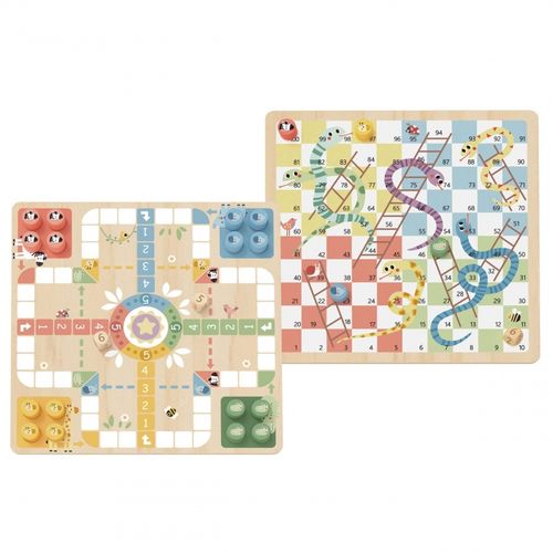 WOOPIE GREEN Gry Planszowe Logiczne 2w1 Ludo Chińczyk + Węże i Drabiny na Arena.pl