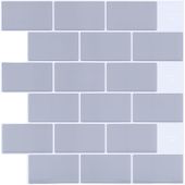 Naklejki Ścienne 3D Samoprzylepne Płytki PCV Szare 30x30 cm 10 Sztuk