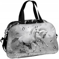 KONIE TORBA SZKOLNA SPORTOWA NA BASEN PODRÓŻ DLA DZIEWCZYNKI KOŃ Z KONIEM