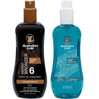 Australian Gold Żel W Sprayu Z Bronzerem SPF6 + Aloe Freeze Gel