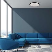 Plafon LAMPA sufitowa TERMA ML6402 Milagro metalowa OPRAWA okrągła LED 18W 4000K do łazienki IP44 czarna