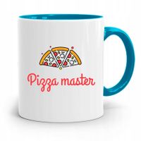 Kubek Błękitny Dla Kucharza Pizza Master Prezent Z Nadrukiem Ze Zdjęciem