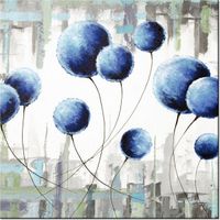 50CM 50CM OBRAZ ABSTRAKCYJNE DMUCHAWCE DRUK PŁÓTNO