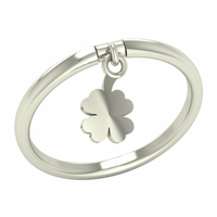 PIERŚCIONEK Z RUCHOMĄ ZAWIESZKĄ KONICZYNKA ZE SREBRA SREBRO PRÓBY 925