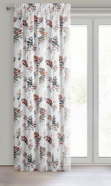 Zasłona gotowa na taśmie MARINA 140x270 Eurofirany stalowy zdjęcie 3