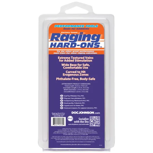 doc johnson raging hard-ons korek analny 4" z anatomiczną podstawą na Arena.pl